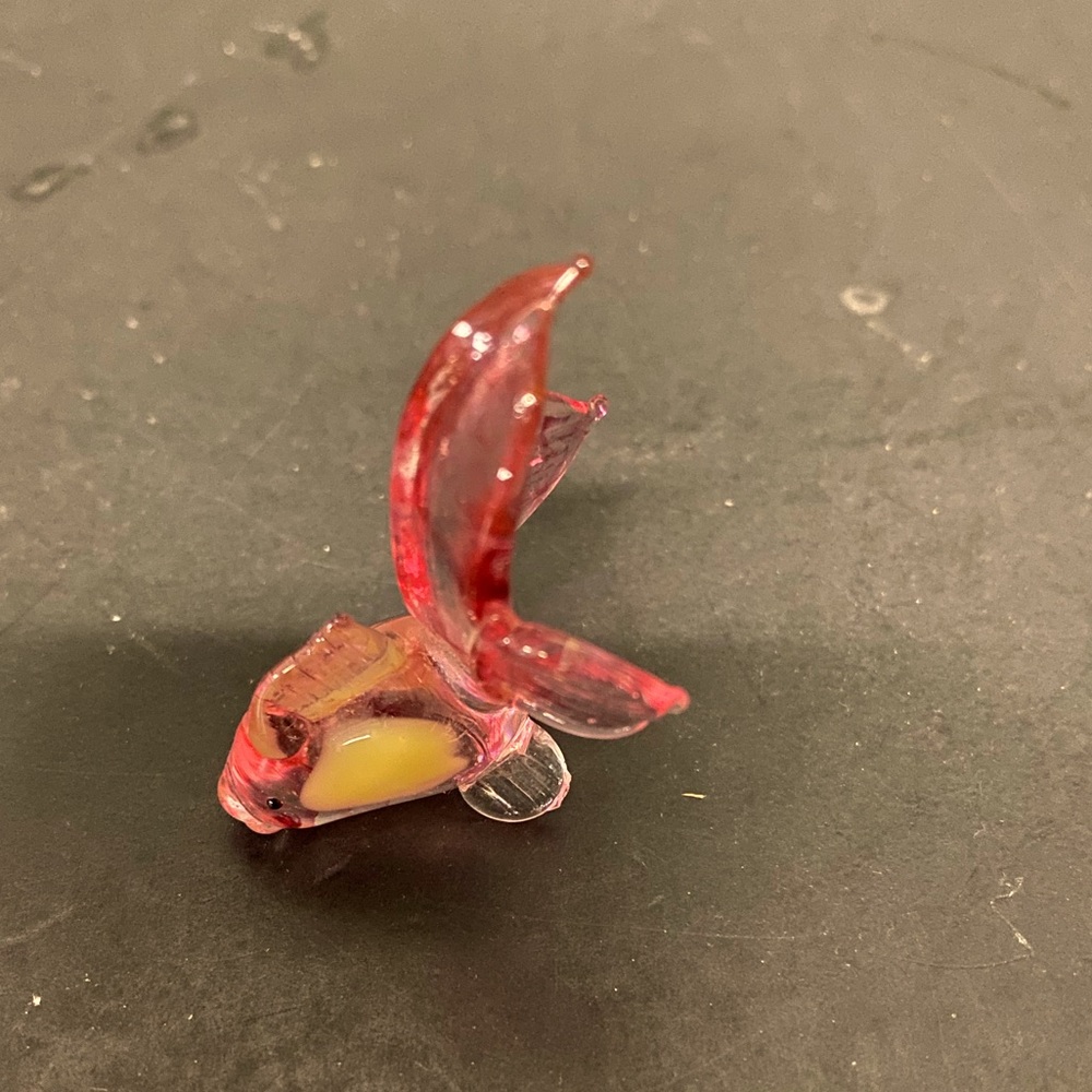 Hand Blown Art Glass Fish Mini Figurine